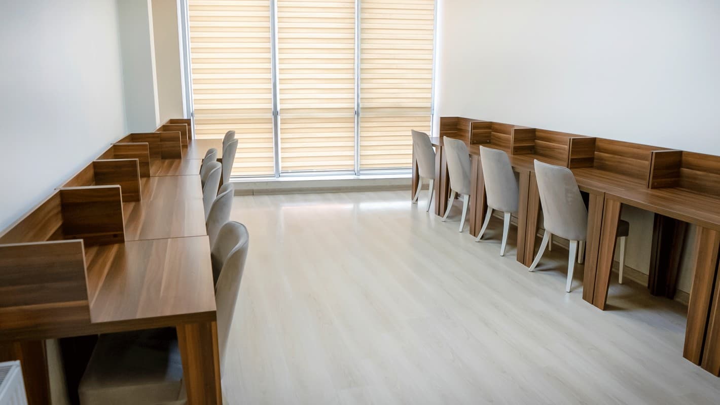 Kağıthane Yükseköğretim Kız Öğrenci Yurdu Kağıthane lobi alanı