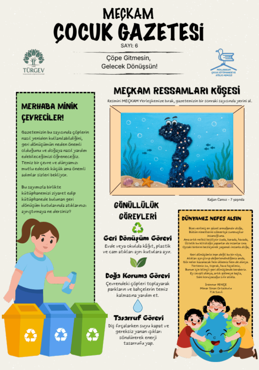 MEÇKAM Çocuk Gazetesi sayı 6