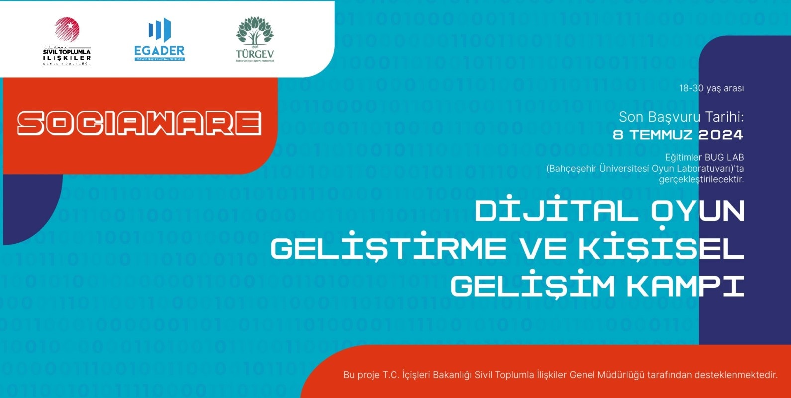 Sociaware Dijital Oyun Geliştirme Ve Kişisel Gelişim Kampı Başvuruları Başladı.