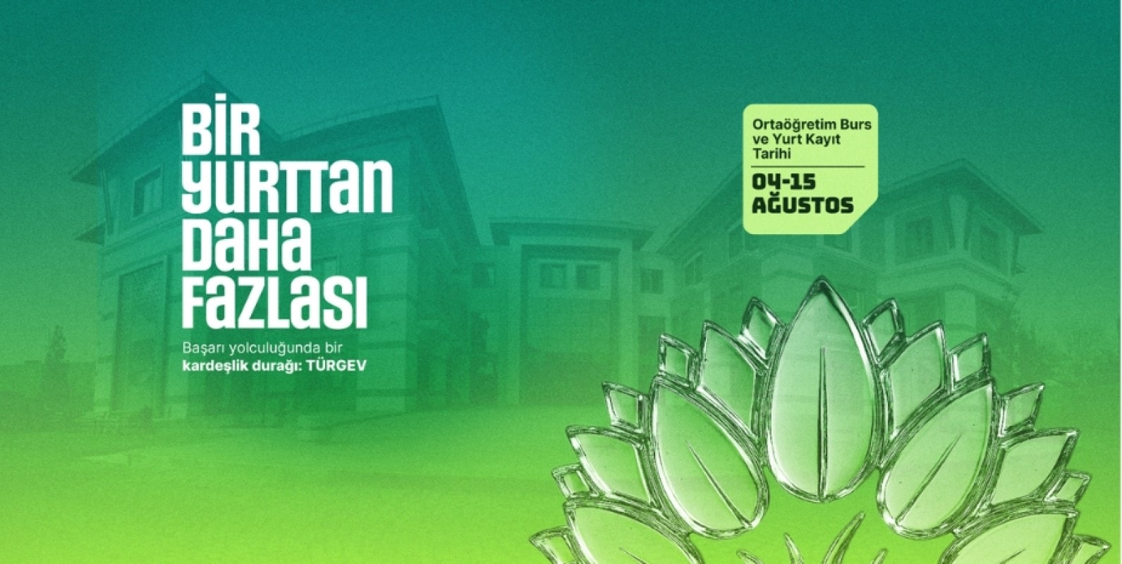 TÜRGEV Ortaöğretim Kız Öğrenci Yurtları Kayıt Dönemi Başladı