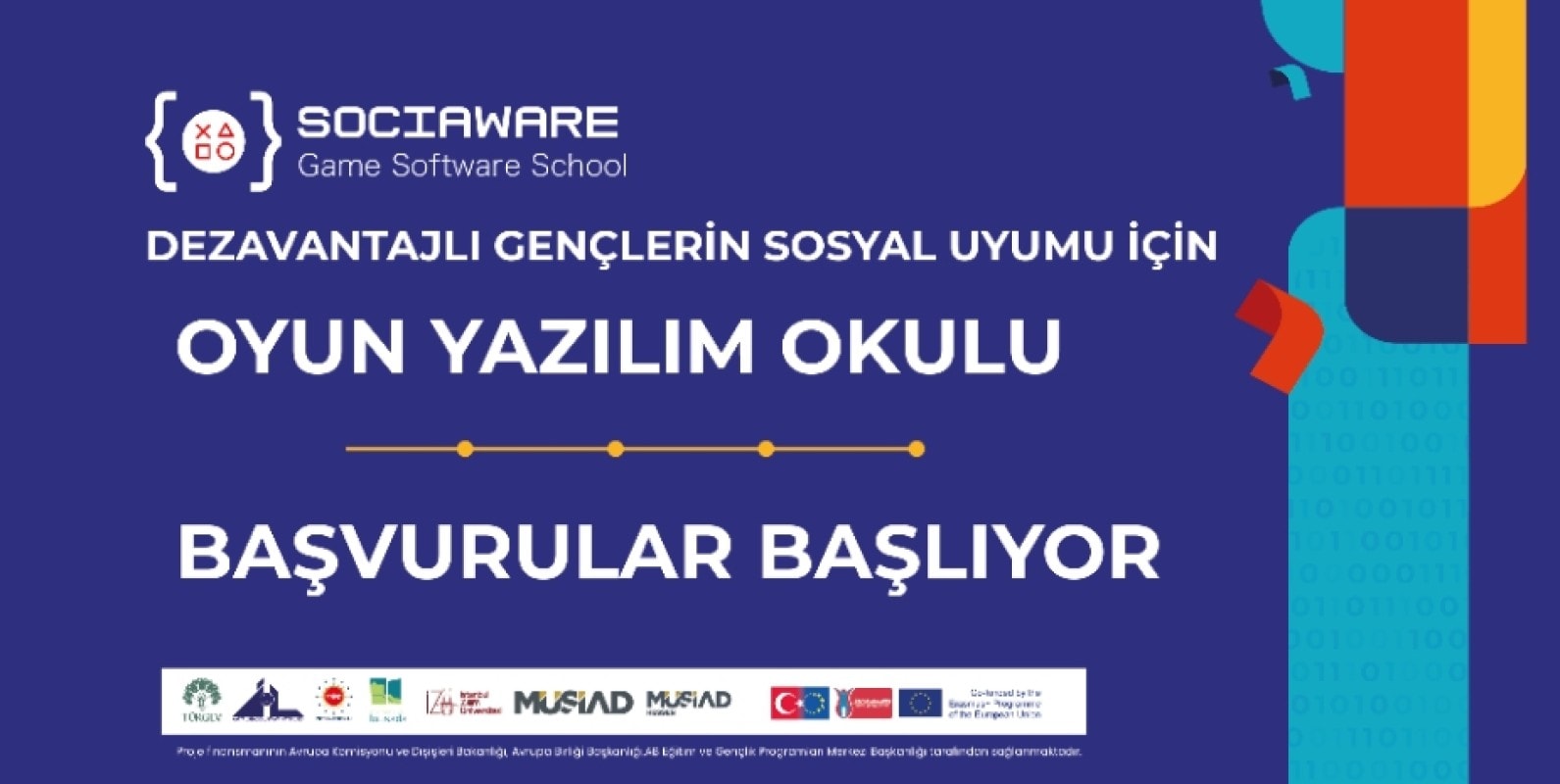 SOCIAWARE Dezavantajlı Gençlerin Sosyal Uyumu İçin Oyun Yazılım Okulu