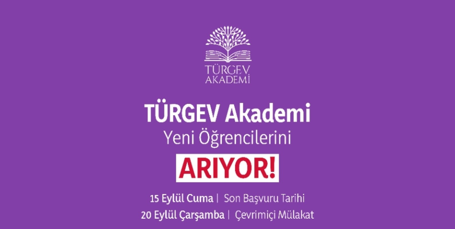 TÜRGEV Akademi Başvuruları Başladı!