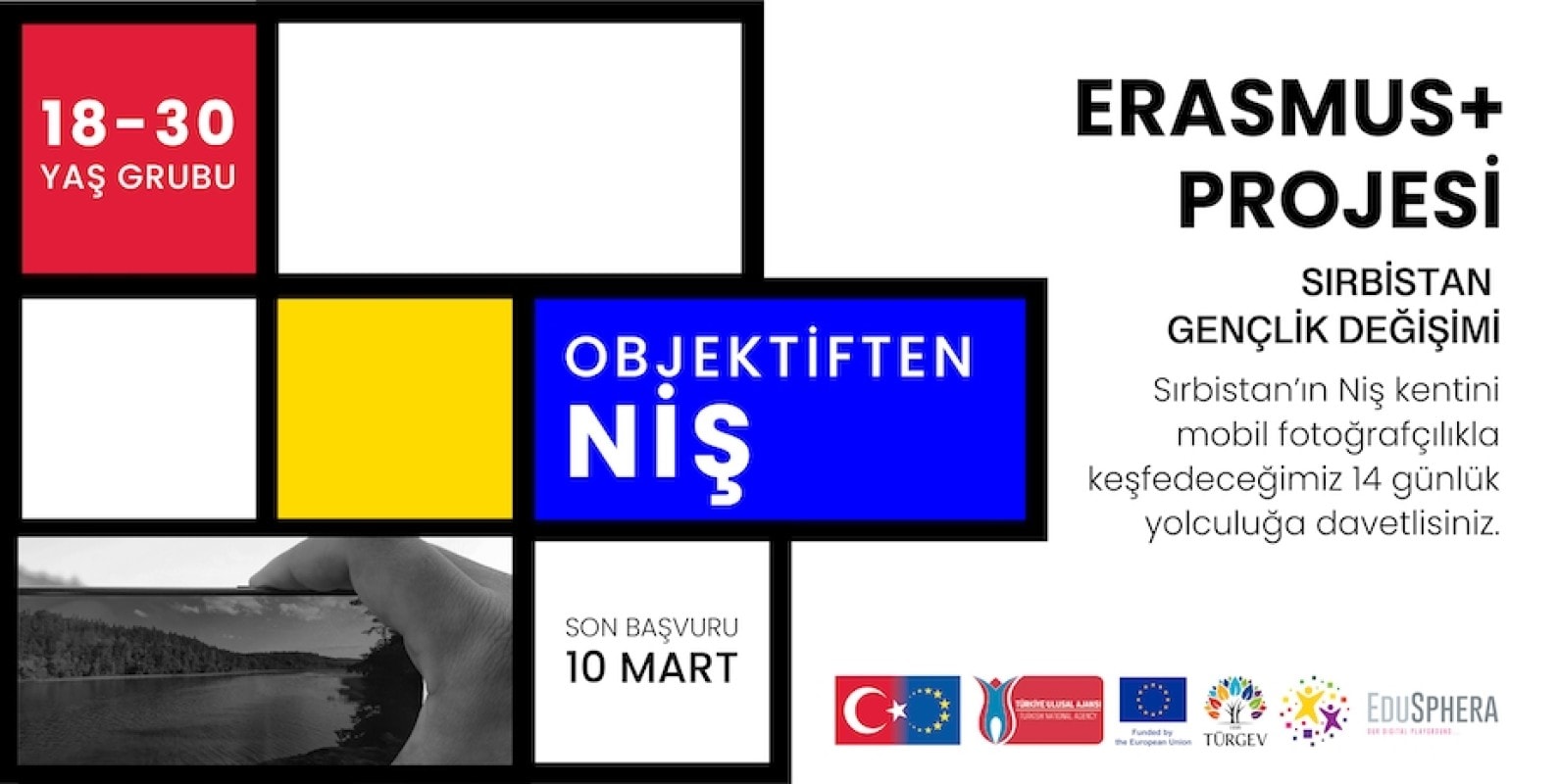 Objektiften Niş isimli Erasmus+ Projesinin başvuruları başladı.